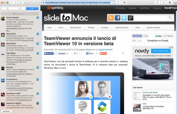 Come configurare i Feed RSS su Safari