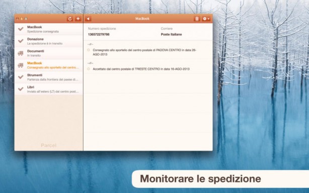 Parcel, l’app gratuita per monitorare le spedizioni