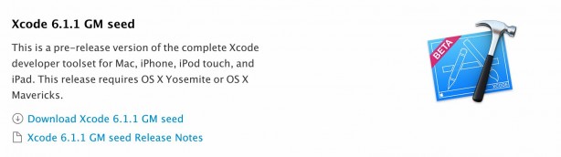 Apple rilascia Xcode 6.1.1 GM agli sviluppatori: correzioni per Swift
