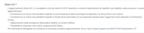 Disponibile un nuova versione di Safari [AGGIORNAMENTO]