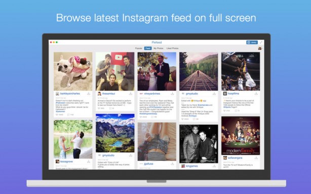 Pixfeed for Instagram ci permette di vedere le foto di Instagram su Mac