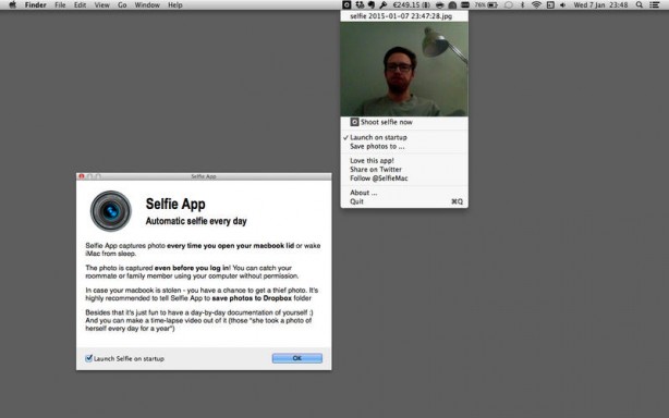Selfie App: un’app che scatta foto in automatico con la fotocamera del Mac