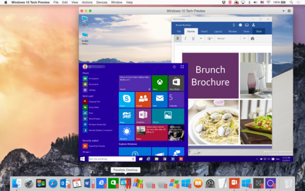 Parallels Desktop 10 si aggiorna con il supporto a Windows 10 e Microsoft Office preview