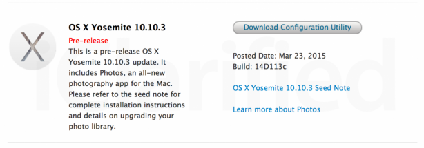 Apple rilascia la quita beta di OS X Yosemite 10.10.3