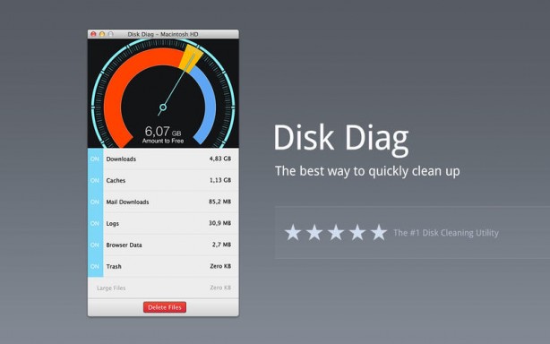 Disk Diag: eliminare file superflui per migliorare le prestazioni del Mac, oggi gratis!