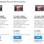 I tempi di consegna dei MacBook Air e dei MacBook Pro da 13 pollici si allungano prima dell’evento di Lunedì