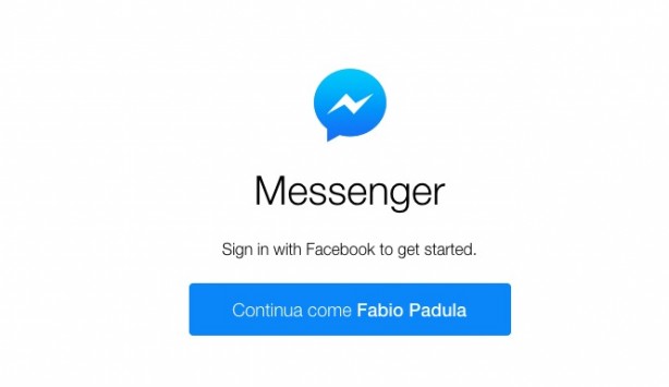Usare Facebook Messenger da browser con Messenger.com