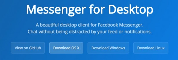 Messenger per desktop: progetto open source diposnibile per Mac, Windows e Linux
