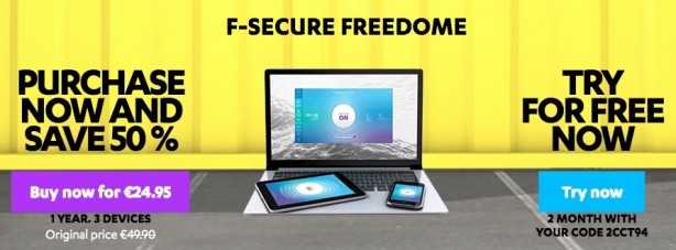 F-Secure Freedom VPN: proteggi la tua privacy online, ora in prova gratuita per 2 mesi