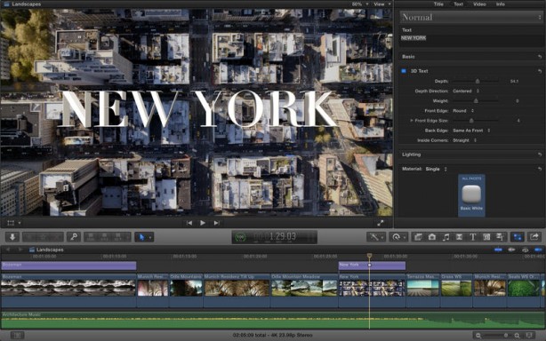 Nuovo aggiornamento per Final Cut Pro