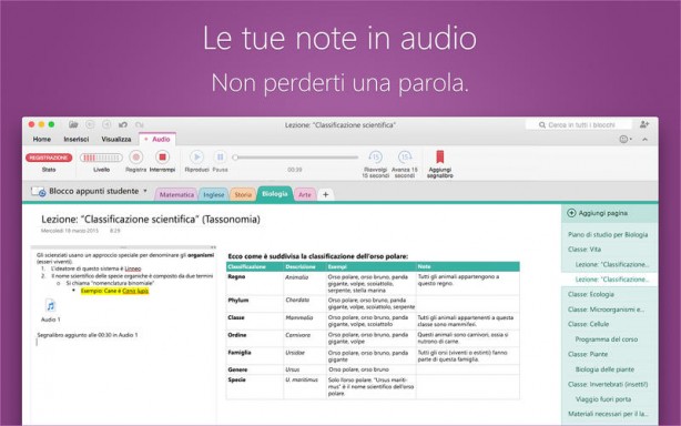 Microsoft aggiorna OneNote e introduce la Registrazione Audio