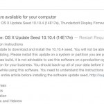 Apple rilascia una nuova beta di OS X 10.10.4 Yosemite