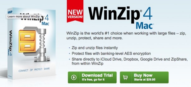 WinZip: il software per la compressione dei file ottiene un nuovo ed importante aggiornamento