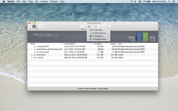WinZip Mac pic0
