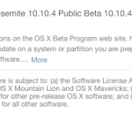 Apple rilascia una nuova build della beta pubblica di OS X 10.10.4 (build 14E33b)