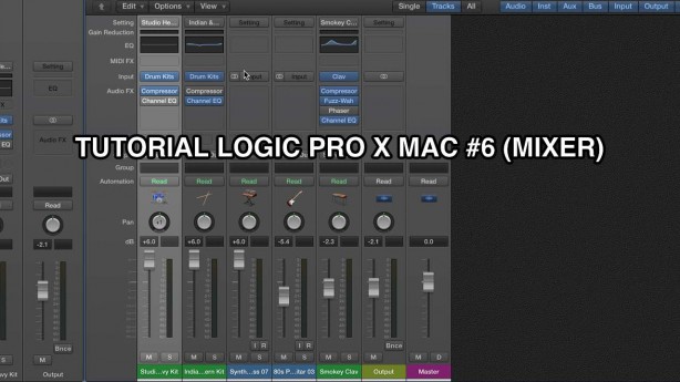 Tutorial Logic Pro X – #6 (Mixer) [VIDEO]