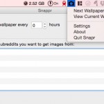 Snappr: scaricare nuovi wallpaper per OS X dalla barra dei menu del Mac