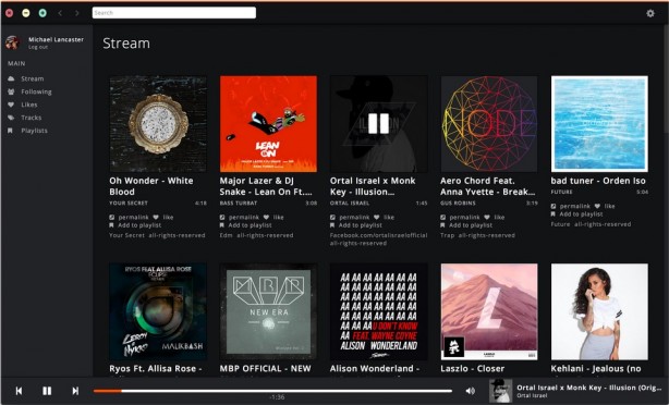 Ascoltare musica da SoundCloud con il player open source Soundnode