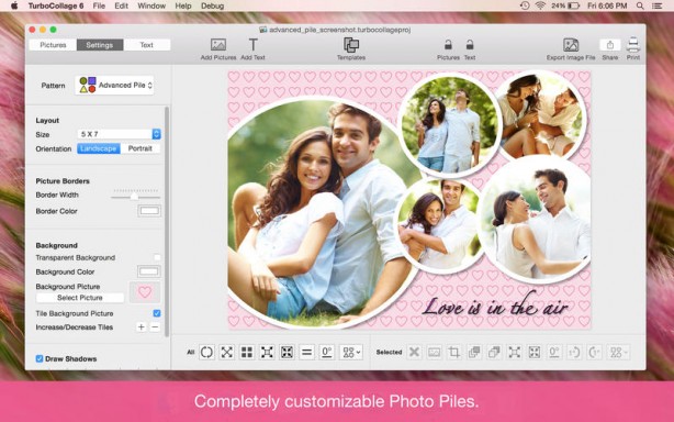 TurboCollage 6: callage fotografico semplice e veloce sul tuo Mac