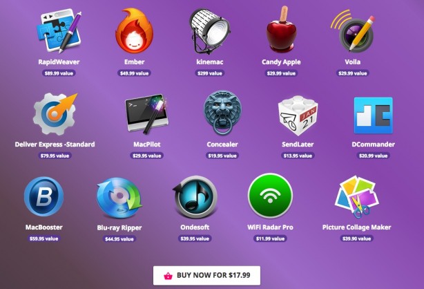 15 applicazioni per Mac del valore di 860 dollari a soli 18 dollari