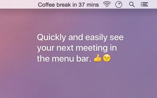 Next Meeting: gli eventi del calendario visualizzati nella barra dei menu del Mac