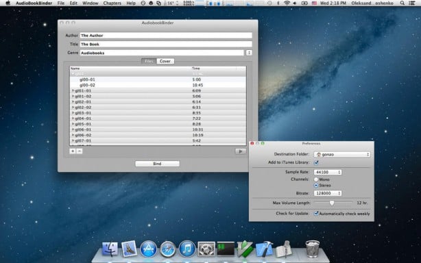 Audiobook Binder Mac pic0