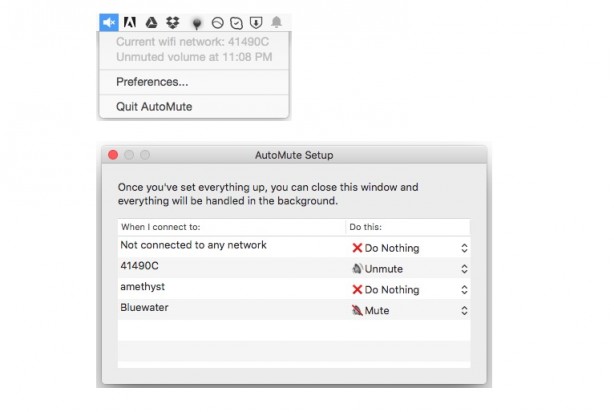 AutoMute: impostare l’audio del Mac in base alla rete wifi a cui viene collegato