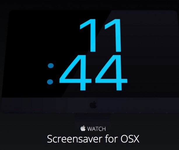 Watchface di Apple Watch come screensaver per Mac