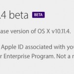 Disponibile la prima beta di OS X 10.11.4