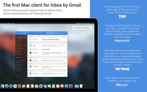 Boxy, un client email per Inbox di Google
