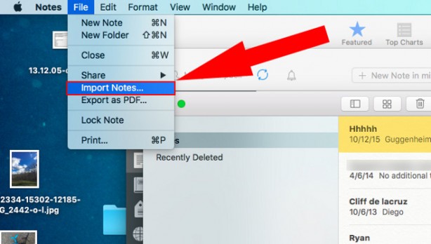 Note su OS X 10.11.4 aggiunge il supporto ad Evernote