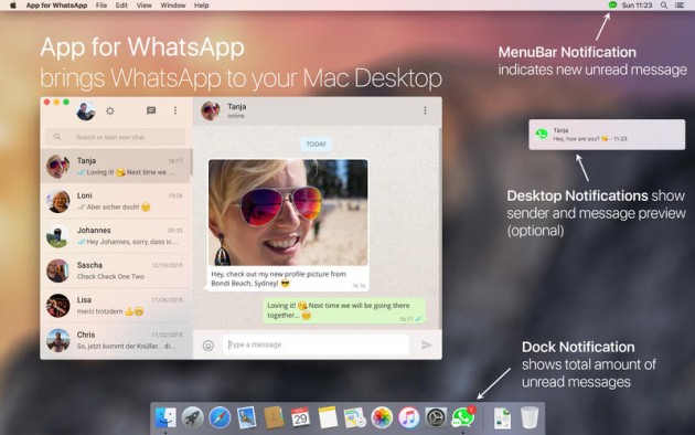 App for WhatsApp Mac pic0