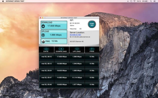 Internet Speed Test Mac pic0