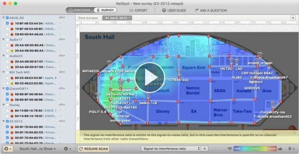 NetSpot Pro vi aiuta ad individuare eventuali debolezze nella rete wifi