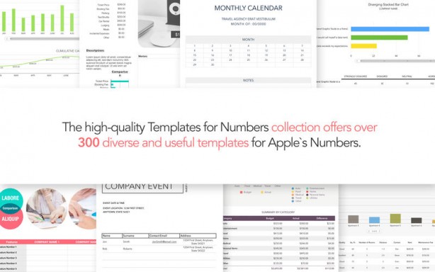 Templates for Numbers: oltre 300 modelli a soli 0,99 Euro