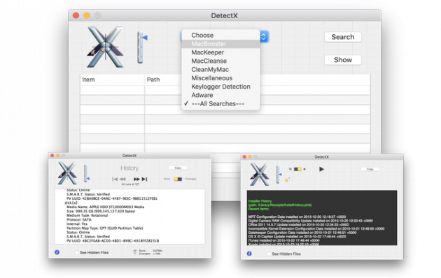 DetectX individua e cancella adware e keylogger dal Mac