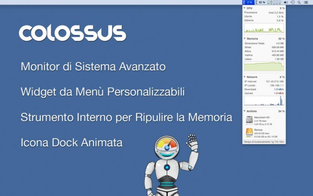Colossus: tool per il monitoraggio di sistema ora gratis