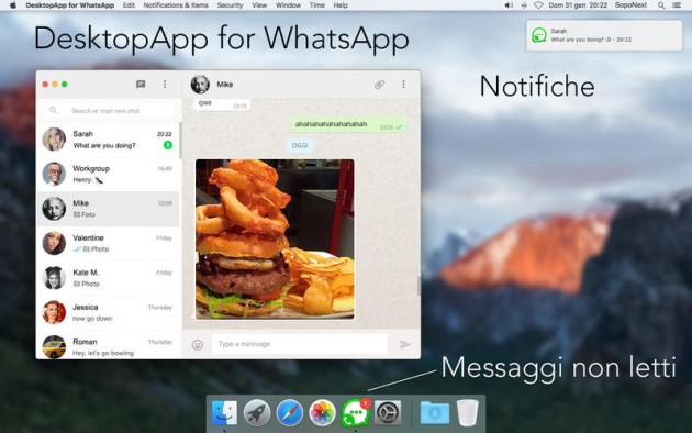 DesktopApp for Whatsapp: app dedicata al noto servizio di messaggistica istantanea