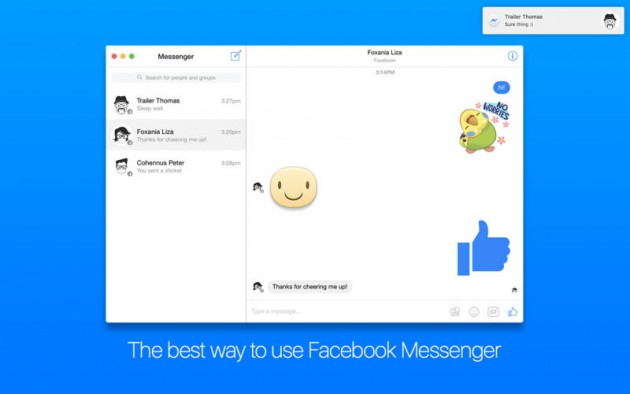 FreeChat: app di terze parti che porta Facebook Messenger su Mac