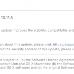 Apple rilascia OS X 10.11.5 El Capitan