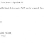 Apple rilascia un nuovo aggiornamento di compatibilità RAW