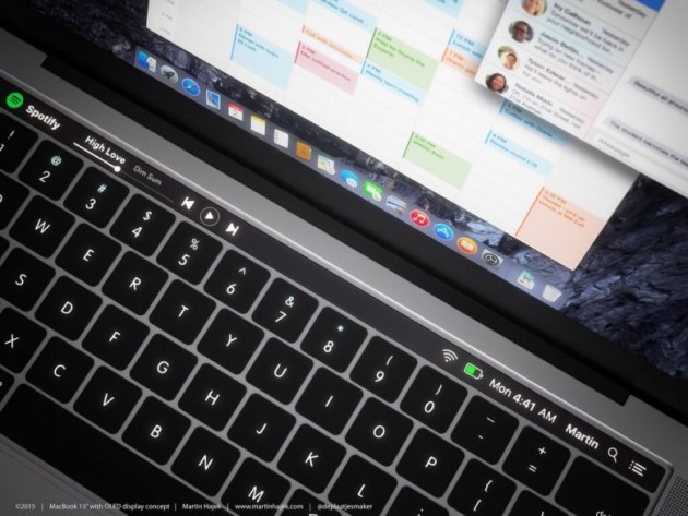 Su macOS i riferimenti alla barra OLED sui prossimi MacBook