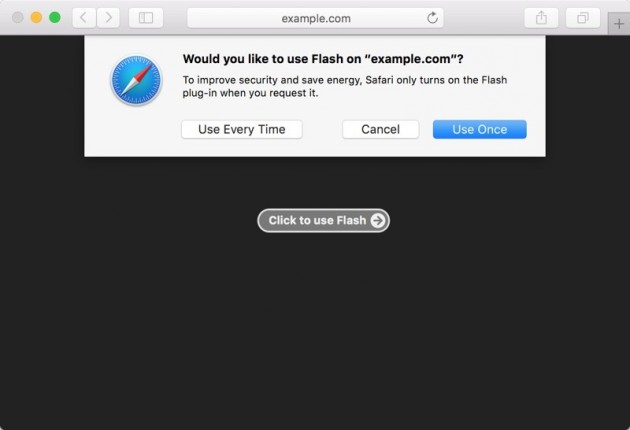 Con Safari 10, Adobe Flash sarà disattivato di default