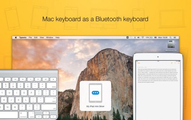 Usare la tastiera del Mac per scrivere su iPhone e iPad con Typeeto, app gratis