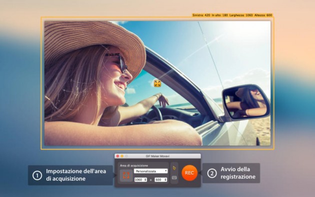 Creare GIF animate su Mac con GIF Maker Movavi