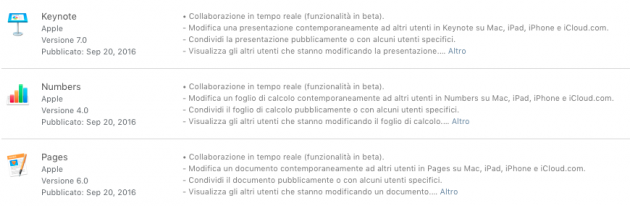 Apple aggiorna iWork per Mac introducendo la collaborazione in tempo reale