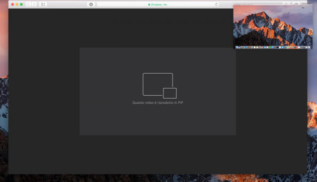 Ecco come utilizzare la modalità Picture in Picture in macOS Sierra
