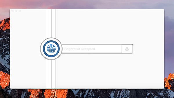 1Password mostra il funzionamento di Touch bar su Mac