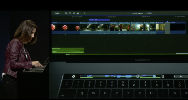 Final Cut Pro X supporterà la Touch Bar dei nuovi MacBook Pro