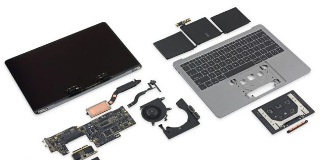 iFixit smonta il MacBook Pro 13″ senza Touch Bar